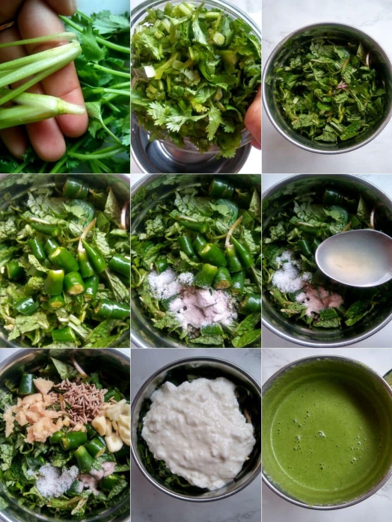 Dhaniya Pudina Ki Chutney | Green Chutney - Spoons Of Flavor