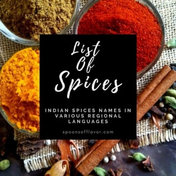 Spices Names in English, Hindi, Marathi, Tamil - Spoons Of Flavor